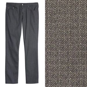 Adriano Goldschmied Herringbone Everett Slim Straight Leg Jean Size 38/34